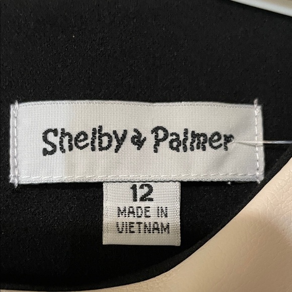 Shelby & Palmer Black and Cream Midi Dress- New with Tags - Picture 2 of 5